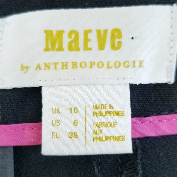 Maeve Anthropologie Avery High Rise High Waist Black Pleated Shorts Fluid Leg 6 - Picture 12 of 13